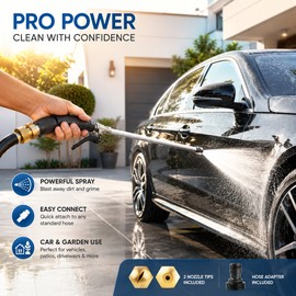 High Pressure Water Wand for Car Washing – Portable Garden Hose Sprayer Nozzle for Patio & Outdoor Cleaning