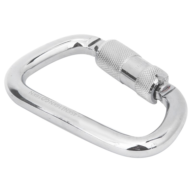 40Cr Steel 45KN D Shaped Hanging Buckle Carabiner Clip for
