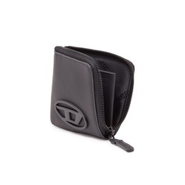 Diesel X10027P6248 1DR Cardholder Zip Men's Card Case, Black