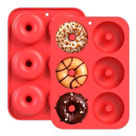 Mercader Digital Molde Silicón Donas Antiadherente Horno Repostería Rosquilla