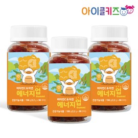 Icle Kids Energy Up Plant-based Children's Zinc Vitamin C Kkumi Vitamin Gummy 90 Tablets 2+1 (4 months' worth) / 아이클키즈 에너지업 식물성 어린이 아연 비타민C 꾸미 비타민 구미 90정 2+1(4개월분)