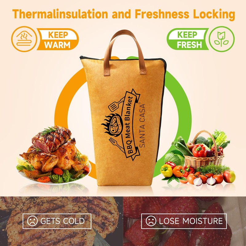 21” BBQ Blanket for Resting Meat - 5-Layer Insulated Grilling