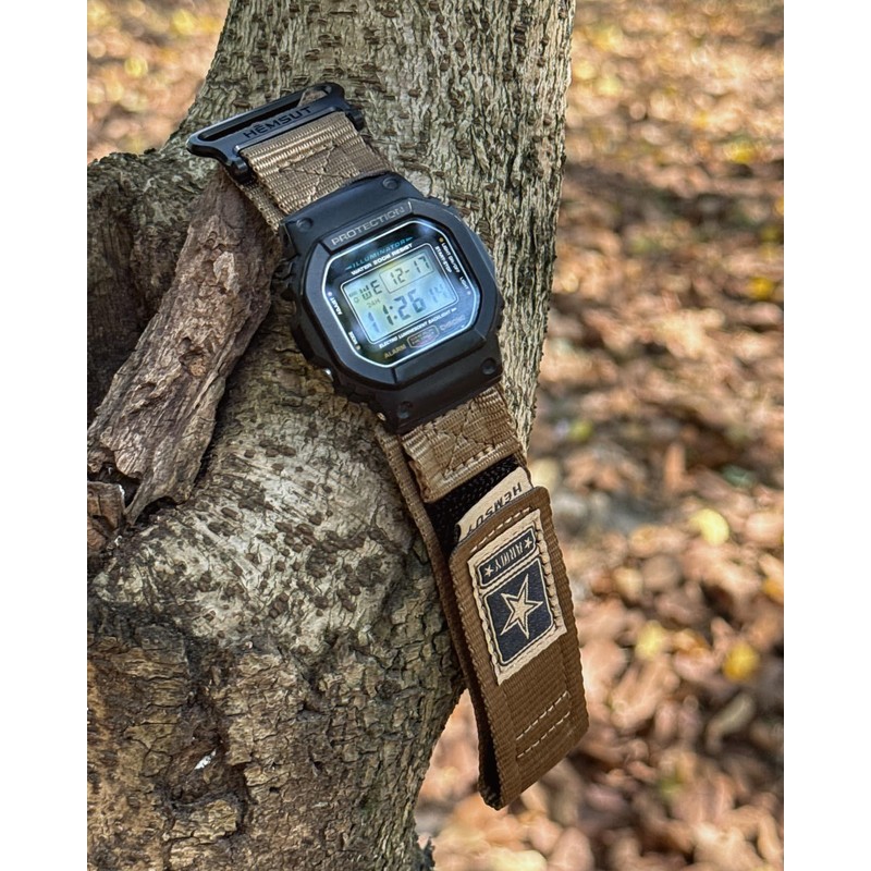 HEMSUT Quick Release 16mm Nylon Watch Band for G-Shock Compatible