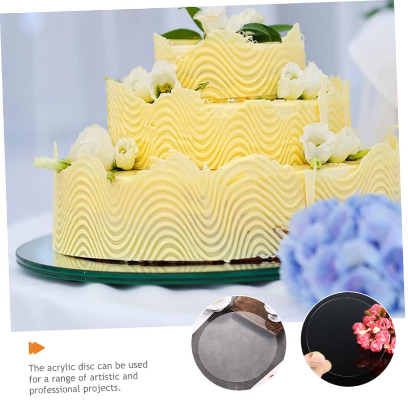 jojofuny Transparent Acrylic Round Disc Clear Acrylic Sheet for DIY