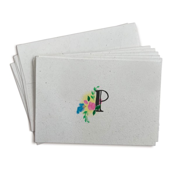 Sugartown Greetings Floral Monogram Note Cards - 24 Stationery Note