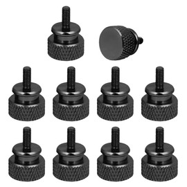 TEAONE Thumb Screws, 10 PCS Anodized Thumbscrews for Computer Case, Cover, Hard Drive (6-32 Thread)