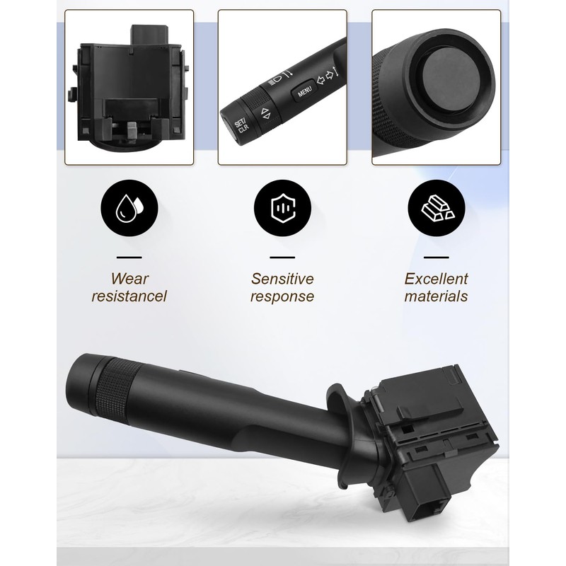 ANODZU Turn Signal Switch Assembly, Multifunction Control Combination Switch Lever,
