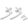 Hsthe Sea 2 x Aluminium Window Handle with Locking Pin