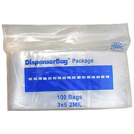 K & M Coin Zip Lock Bag - 3x5 (2 Mil) Clear