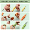 Riddur 121 Pieces Wool Felting Needle Tool, 3 Sizes Felting