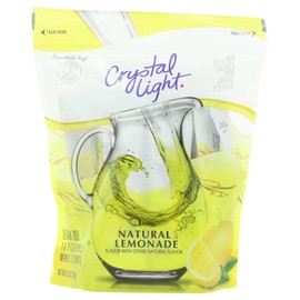 Crystal Light Sugar-Free Lemonade Naturally Flavored Powdered Drink Mix 16 Count Pitcher Packets