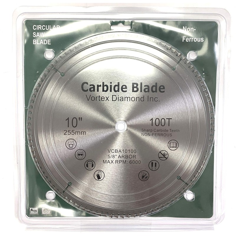 VORTEX DIAMOND 10 Inch 100 Teeth Aluminum Non-Ferrous Metal Circular