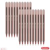 SAINO Trio+ Ballpoint Pens, RED, Fine Point (0.7mm), Pack of
