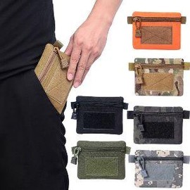 Tactical Molle Key Wallet for Outdoor Waist Sundries Storage Small Pack Card Bag - Color: Khaki, Qty: 1 Pack