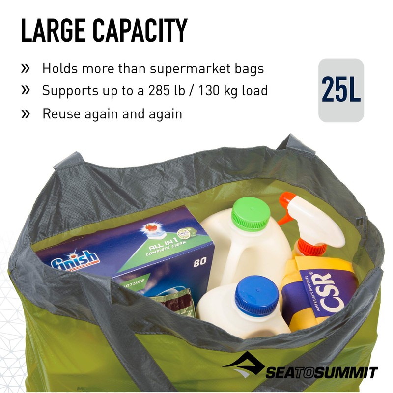 Sea to Summit Ultra-Sil Shopping Bag, Pacific Blue, 25 L