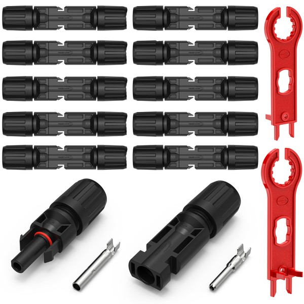 RedStar24 RedStar24 Solarstecker 10 Paar - Steckverbinder M?nnlich & Weiblich