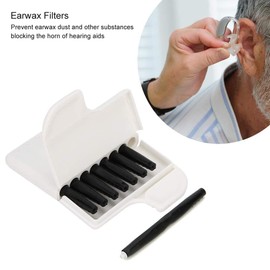 Agatige 8Pcs Hearing Aid Wax Guards, Hear Clear Hearing Aid Wax Guards Filters Earwax Cleaning Tool Hearing Aid Accessories