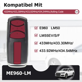 2PCS Garage Door Opener Hand Transmitter Replacement for Liftmaster TX4UNIF, 4-channel Gate Remote Control