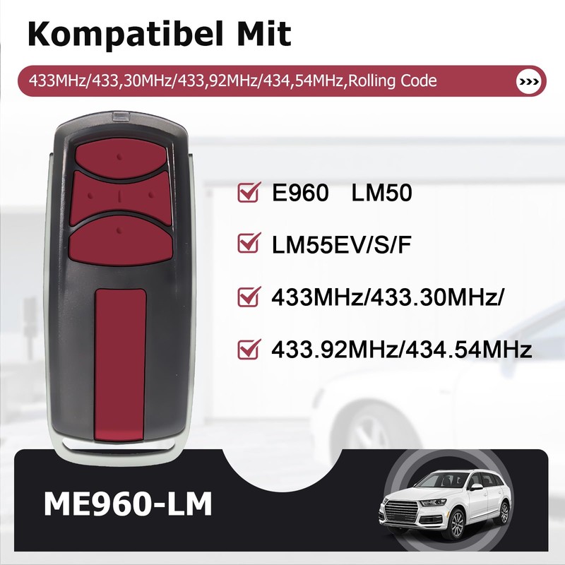 2PCS Garage Door Opener Hand Transmitter Replacement for Liftmaster TX4UNIF,