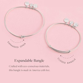 Alex and Ani Mantras + Inspirational Expandable Bangle for Women, Girls Do It Better Charm, Shiny Silver Finish, 2 to 3.5 in (A20EBGDIBSS)