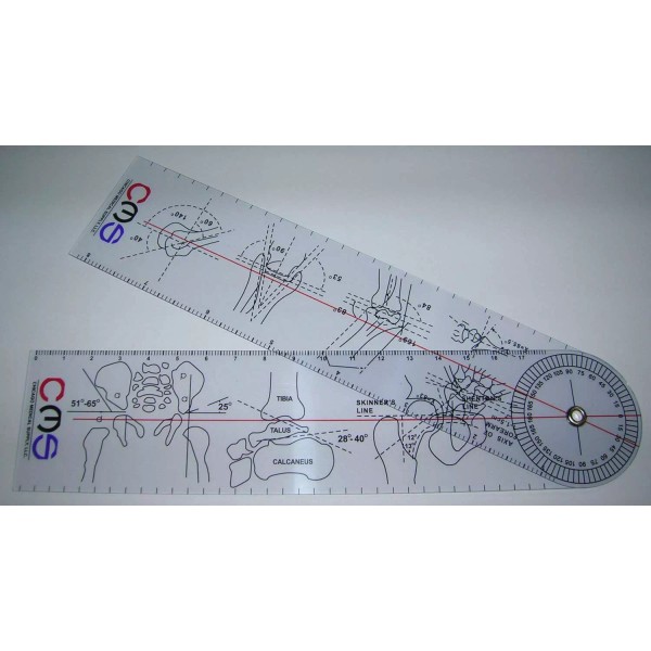 Chicago Medical Supply CMS Animated Goniometer Pocket Axis Motion Range
