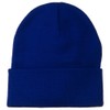 12 Inch Long Knitted Beanie - Royal OSFM