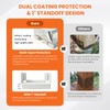 1PCS 6x6 Post Base for Concrete Heavy Duty White E-Coated