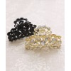 VINGTAINE H-141-BK- Hair Claw Elegant Rhinestone Hair Head Access Hair