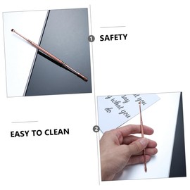 FOMIYES 5pcs Earwax Removal Tools Ergonomic Stainless Steel Ear Cleaning Spoons Dual-Head Spring Design for Safe Daily Use Rose Gold Ear Cleaning Kit for