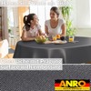 ANRO Oilcloth Tablecloth, Washable, Oilcloth, Garden Tablecloth, Outdoor, Indoor, Oval,