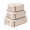 Compression Packing Cubes for Travel, 3-Piece Expandable Luggage Organizer Set,