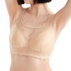 ONEFENG Mastectomy Bra with Pockets, Cotton Pocket, Post-Surgical Bra for
