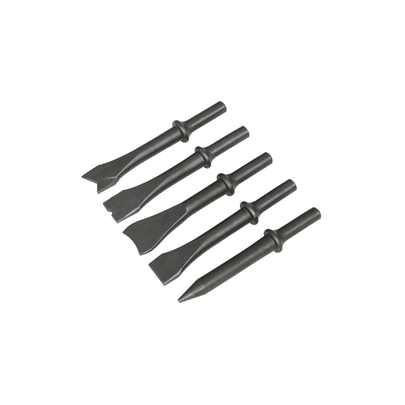 Sealey Air Chisel Set, 5pc, 120mm, 401" Shank - SA12C