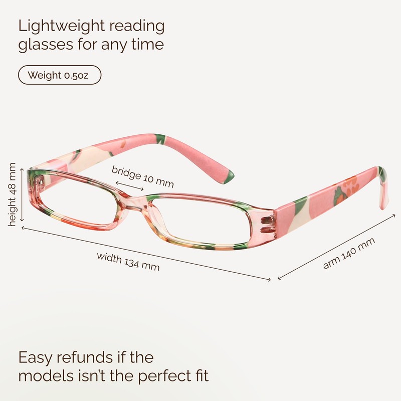 Gaoye 4-Pack Readers for Women, Blue Light Blocking Reading Glasses,