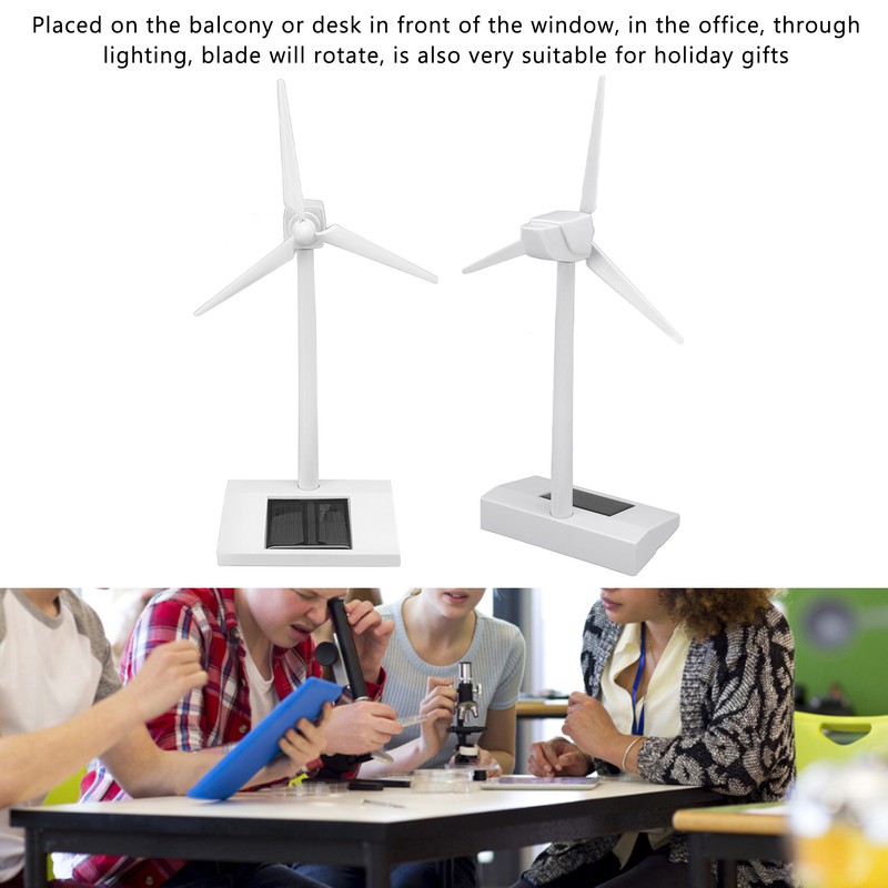 Solar Powered Wind Model DIY Ornament Decoration Science Teaching Educational