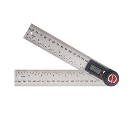 GemRed Digital Angle Finder, 2 in 1 Angle Gauge, Stainless Steel 7inch 200mm Digital Protractor for Woodworking/Carpenter/Construction/home improvement (Battery Included)