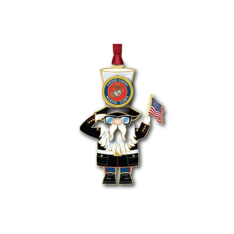 Beacon Design US Marine Corps Gnome Ornament