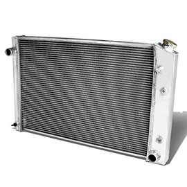 2-Row Cooling Radiator Compatible with Chevy GMC C/K-Series V8 1978-1991, Tri-Core, Full Aluminum