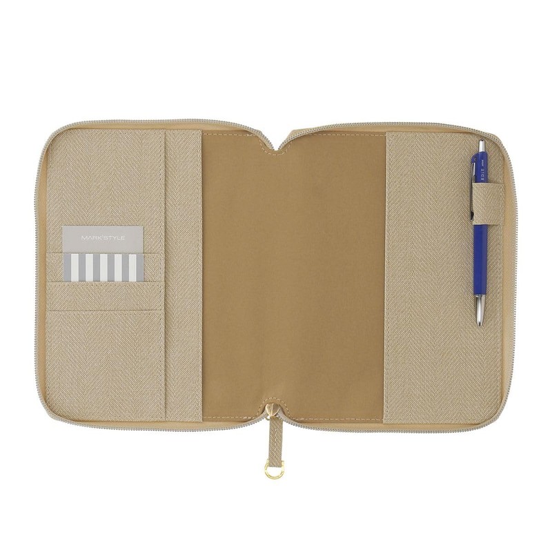EDiT DA-ZDC31-BL Notebook Cover, One Page Per Day/Weekly Vertical B6