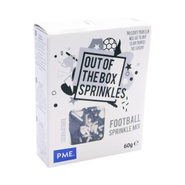 PME Out of the Box Sprinkles Themed Sugar Decorations 60g - Football Mix
