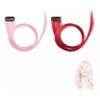 jianming Extensiones Cabello Sinteticas 10 Piezas Colores Fantasía