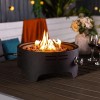 Enjoy 15'' Round Propane Gas Modern Stainless Steel Portable Camping