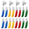 16 Pcs Folding Utility Knife 4 Color Retractable Box Cutter