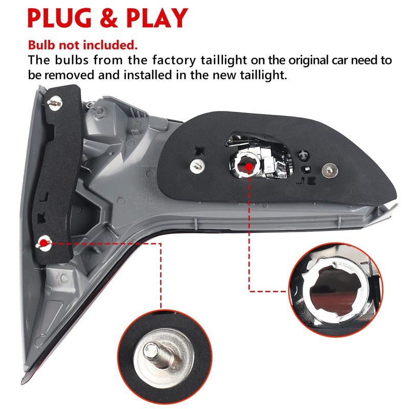 Huray Inner Tail Light for Honda HRV 2016 2017 2018