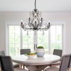 WUZUPS 9-Light Crystal Candle Chandelier Pendant Flushmount Ceiling Light Modern