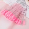 100 Pieces Disposable Eyelash Brushes with Crystal Handle Makeup Tool