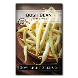 Sow Right Seeds - Golden Wax Bean Seeds for Planting - Non-GMO Heirloom Packet with Instructions to Plant an Outdoor Home Vegetable Garden - Stringless Variety - Abundant Harvest, Great for Kids (1)