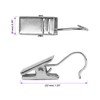 JOIKIT 100 PCS Curtain Clips with Hook, Silver Metal Curtain