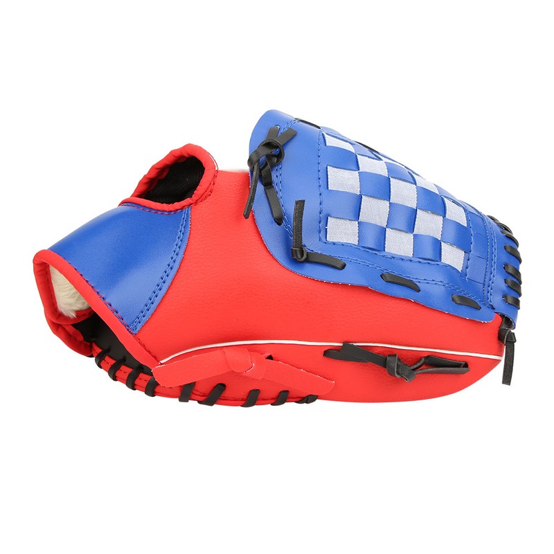 PU Leather Baseball Glove Practicing Training Competition Gloves for Children(Red