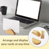 XINXINGDINGSHENG 12 PCS Table Number Stands, Wooden Place Card Holders,